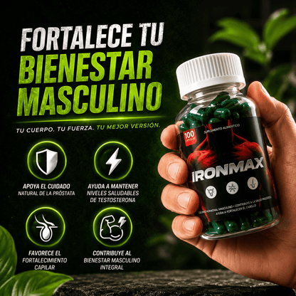 IRONMAX 💪 Complementa tu rutina diaria masculina