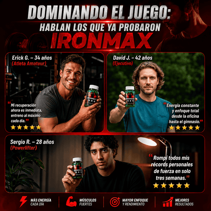 IRONMAX 💪 Complementa tu rutina diaria masculina